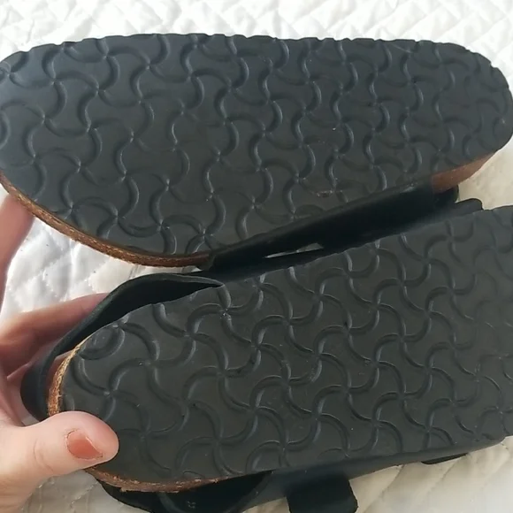 Birkenstock Black Leather Sandals - Picture 4 of 9